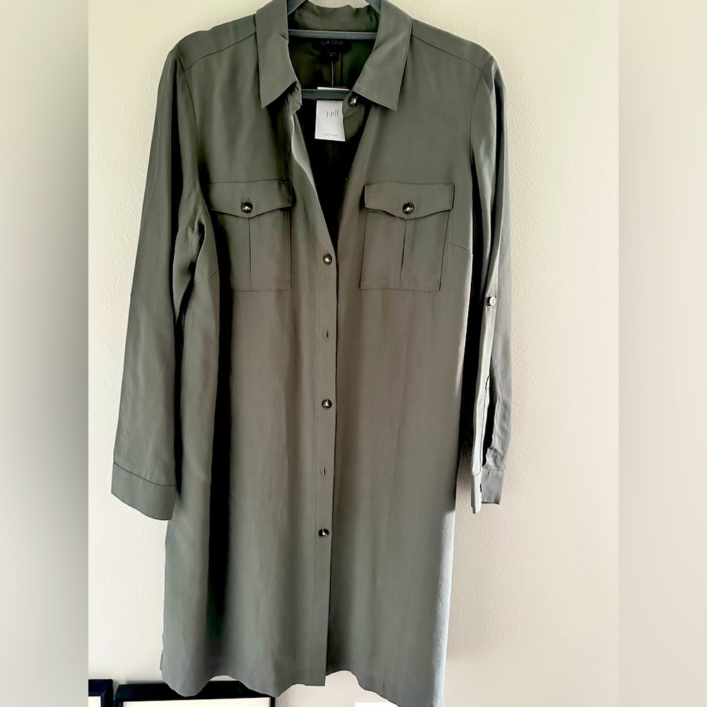 J. Jill button up duster